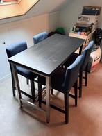 IKEA Tafel met Barkrukken, Ophalen, Gebruikt, Inclusief barstoelen