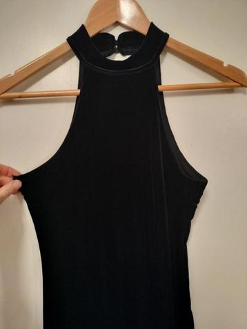 fluwelen zwarte galajurk gelegenheidsjurk lange jurk S/M beschikbaar voor biedingen