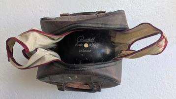 Vintage Columbia Black Knight Bowlingbal met Tas beschikbaar voor biedingen