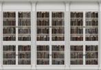 Boekenkast wit fotobehang, Boekenkast behang *Fotobehang4you, Huis en Inrichting, Stoffering | Behang, Verzenden, Minder dan 10 m²