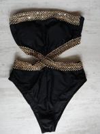 SHEIN zwart goud badpak maat M, Kleding | Dames, Badmode en Zwemkleding, Verzenden, Zwart, Badpak, Zo goed als nieuw