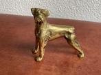 Vintage hond boxer van messing, zwaar, Ophalen of Verzenden, Koper