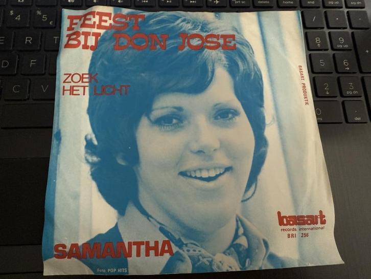 Samantha - Feest bij Don Jose -  Piraten topper -, Cd's en Dvd's, Vinyl | Nederlandstalig, Gebruikt, Levenslied of Smartlap, Overige formaten