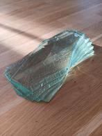 glaskunst, aaneengesloten plaatjes van glas,niet gesigneerd, Ophalen of Verzenden