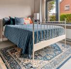 LEIRVIK IKEA Bed 140x200 + Matras & Topper, Ophalen, Gebruikt, Wit, 140 cm