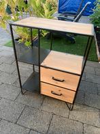 Industriële Sidetable met Lades, Huis en Inrichting, Tafels | Sidetables, Ophalen, Gebruikt, 50 tot 100 cm, Metaal