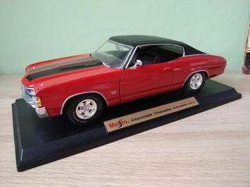 1972 Chevrolet Chevelle SS 454 Red 1:18 In Box beschikbaar voor biedingen