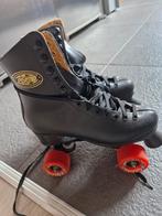 Vintage RS Rolschaatsen - Zwart Leer, Ophalen, Gebruikt, Dames