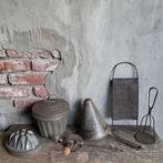 Oude poffert handmixer rasp bakvorm zeef pureestamper Etage3, Huis en Inrichting, Gebruikt, ., Ophalen of Verzenden, .