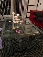 Glazen salontafel, Tuin en Terras, Tuinsets en Loungesets, Ophalen of Verzenden, Gebruikt