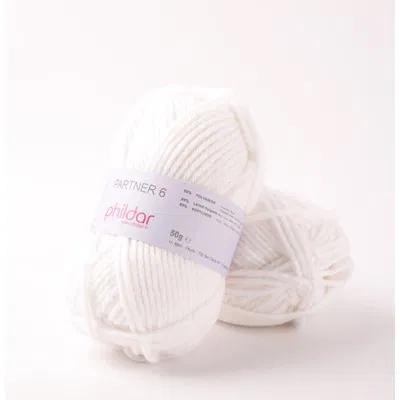 Phildar Phil Partner 6, kleur wolwit, Hobby en Vrije tijd, Breien en Haken, Nieuw, Breien of Haken, Wol of Garen, Ophalen of Verzenden