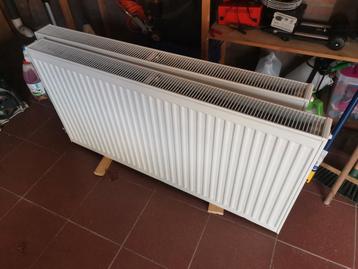 2 zgan witte radiatoren 120x60x10 cm