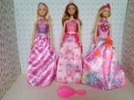 BA22 Barbie prinsessen met 3 barbies, Ophalen of Verzenden, Gebruikt, Pop
