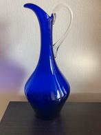 Kobalt blauwe Murano kan jaren 60/70, Huis en Inrichting, Gebruikt, Blauw, Ophalen of Verzenden, Glas