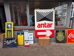 Vintage Antar  Reclamebord XL, Antiek en Kunst, Ophalen