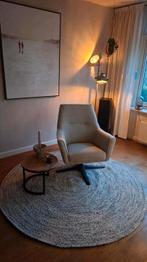 Rond vloerkleed, 75 m² of meer, Ophalen of Verzenden, Zo goed als nieuw, Grijs