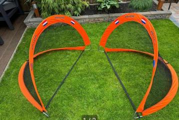 Pop up voetbal goaltjes incl opbergtas beschikbaar voor biedingen