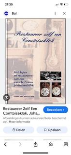 Gezocht boekje hoe repareer ik Comtoises Johan Droffelaar, Antiek en Kunst, Antiek | Klokken, Ophalen of Verzenden