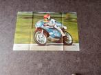 Wegrace Wil Hartog TD350 TZ Yamaha poster, Motoren, Ophalen of Verzenden