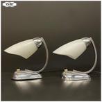 Twee streamline design bedlampjes, jaren veertig, Napako, Gebruikt, Ophalen of Verzenden, Glas, Minder dan 50 cm