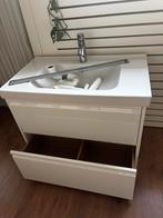 Badkamermeubel compleet hoogglans wit Ikea als nieuw, Ophalen, Nieuw, 50 tot 100 cm, Minder dan 100 cm
