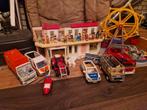 PLAYMOBIL alles met brandweer huis en politie huis, Ophalen of Verzenden, Zo goed als nieuw