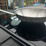 Demeyere RVS wokpan, Huis en Inrichting, Ophalen of Verzenden, Zo goed als nieuw, Rvs, Wok