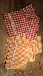 8 handgemaakte stoffen servetten, Huis en Inrichting, Ophalen of Verzenden, Nieuw, Overige typen