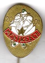 Speldje CARNAVAL MESTREECH 2001 MAASTRICHT GOUDKLEURIG (A2), Verzenden, Gebruikt, Overige onderwerpen