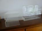 2 perspex tijdschrift houders, 70er jaren, met open handvat, Ophalen of Verzenden