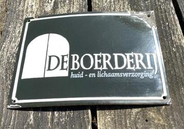 Leuk Emaille Bord De Boederij - reclame man cave beschikbaar voor biedingen