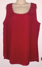 MS Mode blouse maat 52, Ophalen of Verzenden, Zo goed als nieuw, Rood, Blouse of Tuniek