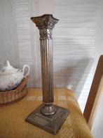 Mooie oude zware kandelaar. Lijkt deels zilver en/of brons., Ophalen of Verzenden, Zilver