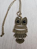 Ketting met Uil Hanger - Vintage Stijl, Ophalen, Bruin, Zo goed als nieuw, Overige materialen