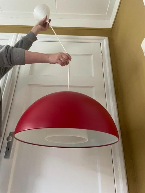 Vintage IKEA Brasa 365+ Mushroom hanglamp – rood, Huis en Inrichting, Lampen | Hanglampen, Gebruikt, Minder dan 50 cm, Ophalen