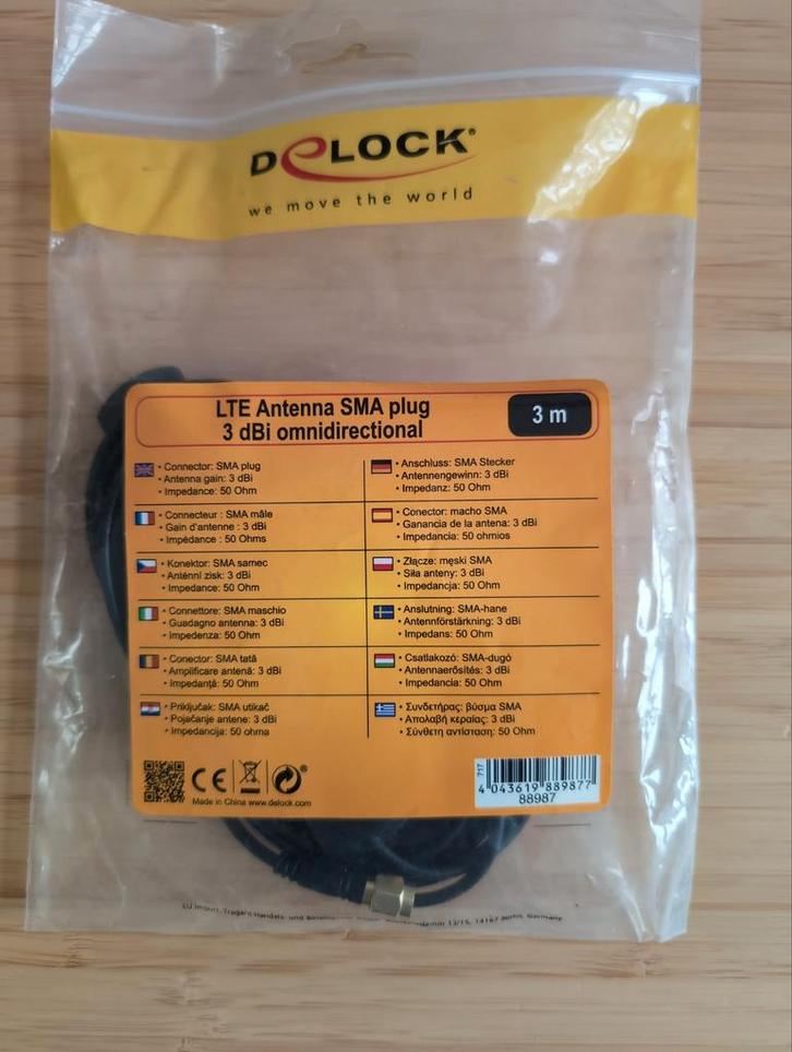 DeLOCK 88987 antenne, Telecommunicatie, Antennes en Masten, Antenne, Ophalen of Verzenden
