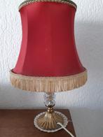 retro lamp rode kap, Gebruikt, Ophalen of Verzenden, Stof, Minder dan 50 cm