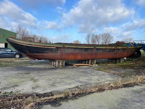Snik platbodem T.E.A.B., Watersport en Boten, Platbodems, 12 meter of meer, Staal, Ophalen