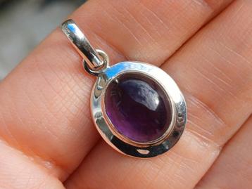 Vanoli 925 zilveren kettinghanger met amethist  beschikbaar voor biedingen