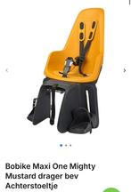 Nieuw in doos bobike maxi one achterzitje mighty mustard, Fietsen en Brommers, Fietsaccessoires | Fietsstoeltjes, Ophalen