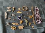 Lot vintage sieraden, Sieraden, Tassen en Uiterlijk, Antieke sieraden, Ophalen of Verzenden, Overige materialen, Overige typen