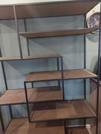 Vakkenkast metaal/hout, Huis en Inrichting, Kasten | Boekenkasten, Ophalen, Met plank(en), Gebruikt, 100 tot 150 cm