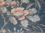 Subli Unique meubelstof; bloemen; 2 mtr; blauw/oranje/roze, Overige materialen, Blauw, 120 cm of meer, Nieuw