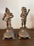 2 Bronkleurige Musketiers / Hovelingen, Antiek en Kunst, Ophalen