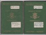 Paspoort België ,Echtp. Legros / Herkens -Luik 1963 + Visa, Verzenden, Gebruikt