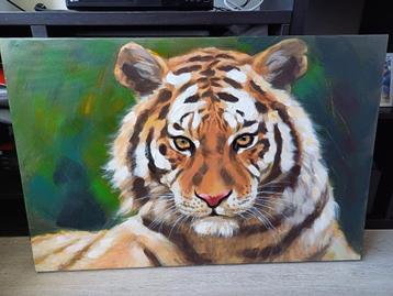 Schilderij tijger 60x90cm van Schilderijenshop beschikbaar voor biedingen