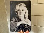 Marilyn Monroe posters metaal, Rechthoekig Staand, Verzenden, A4 of kleiner, Nieuw