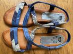 MARILA leren Spaanse sandalen 42, Kleding | Dames, Schoenen, Sandalen of Muiltjes, Blauw, Marila, Zo goed als nieuw