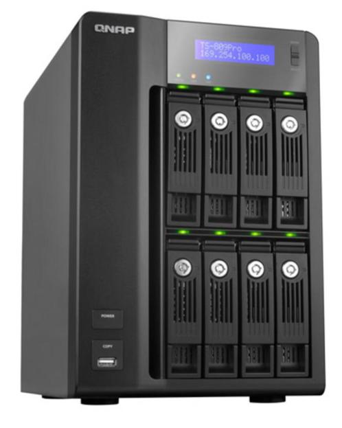 QNAP TS-809 Pro  gaat weg i.v.m. upgrade.  9-7, Computers en Software, Harde schijven, Zo goed als nieuw, Desktop, NAS, Ophalen of Verzenden