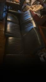 Leren bankstel 3 zits, Huis en Inrichting, Ophalen, Zo goed als nieuw, 75 tot 100 cm